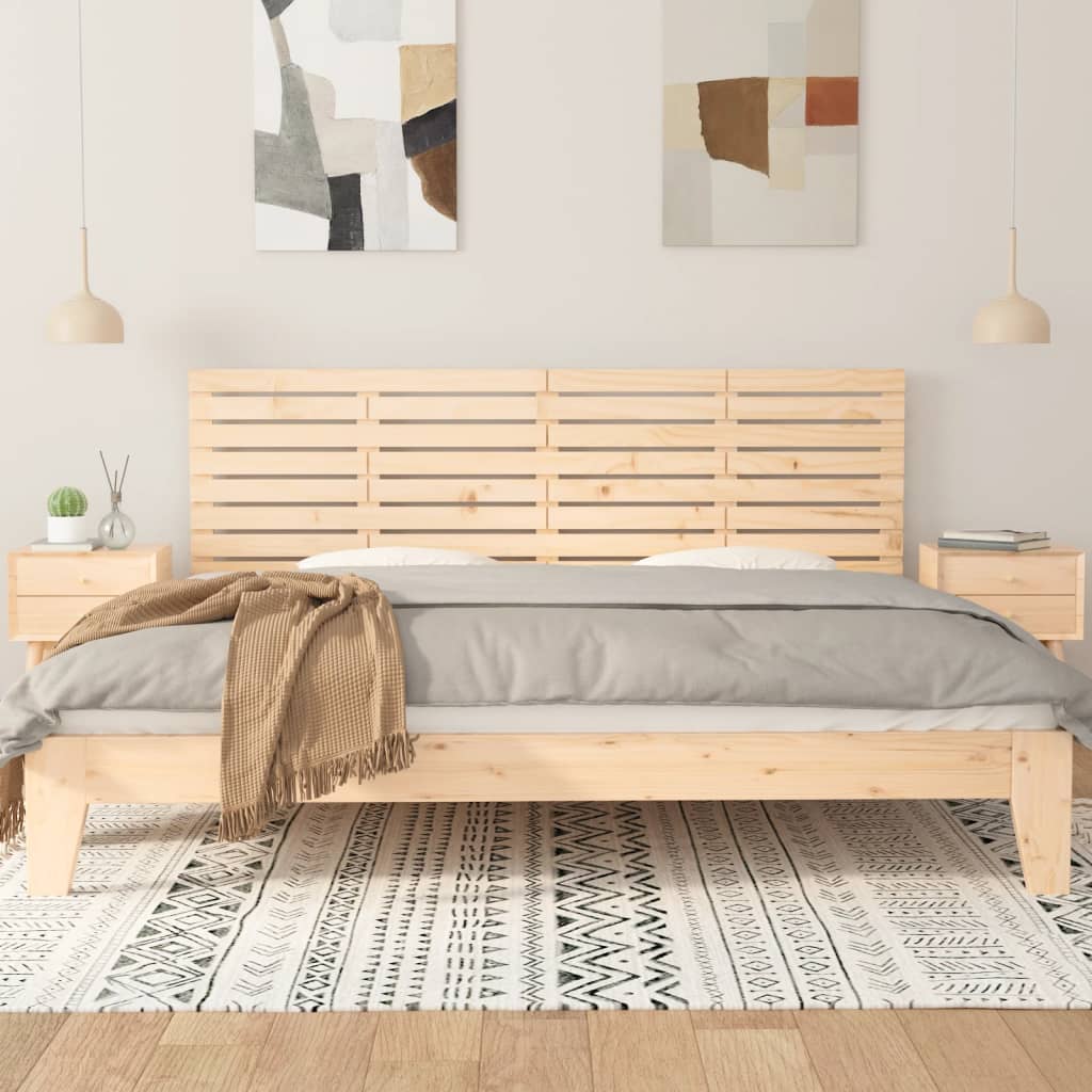 Wall Headboard 166x3x63 cm Solid Wood Pine