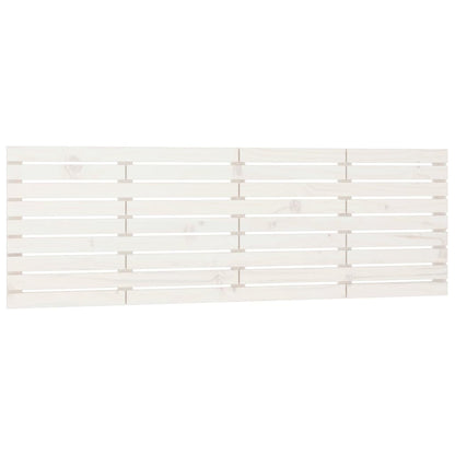Wall Headboard White 166x3x63 cm Solid Wood Pine