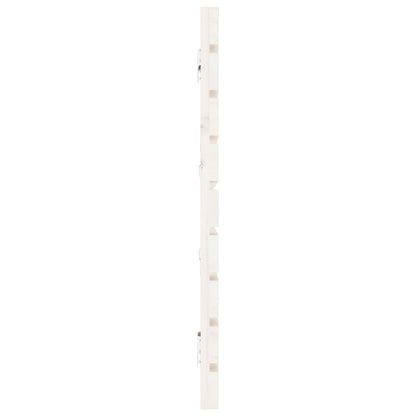 Wall Headboard White 166x3x63 cm Solid Wood Pine