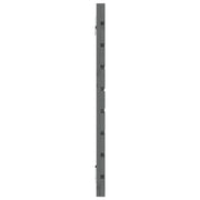 Wall Headboard Grey 141x3x63 cm Solid Wood Pine