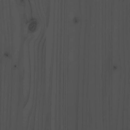 Wall Headboard Grey 141x3x63 cm Solid Wood Pine