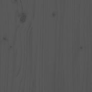 Wall Headboard Grey 141x3x63 cm Solid Wood Pine