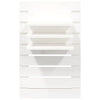 Wall-mounted Bedside Shelves 2 pcs White Solid Wood Pine