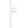 Wall-mounted Bedside Shelves 2 pcs White Solid Wood Pine