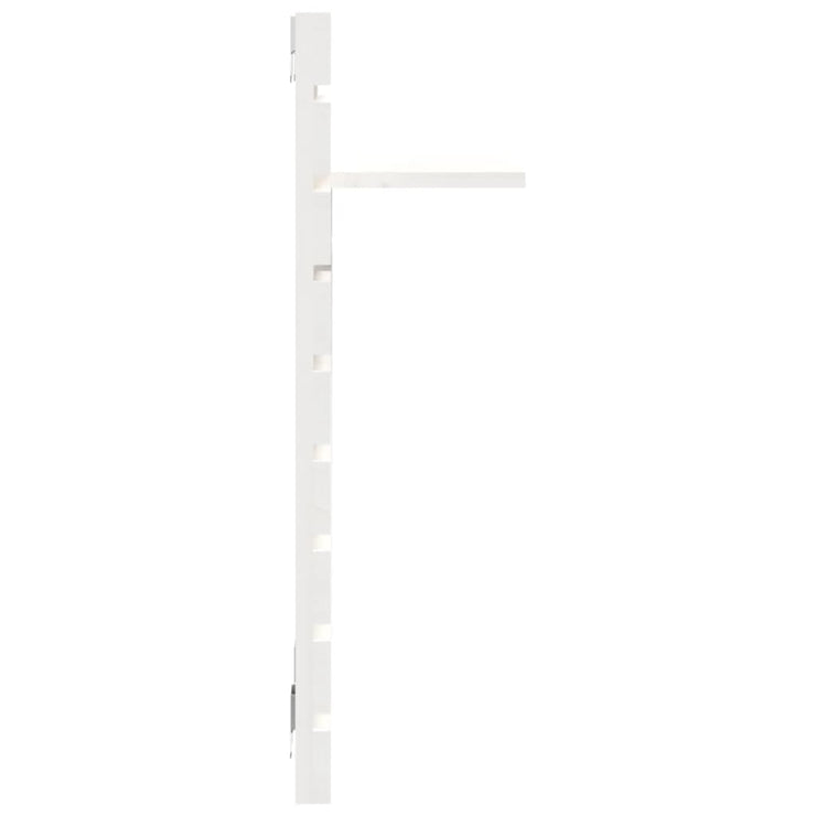 Wall-mounted Bedside Shelves 2 pcs White Solid Wood Pine