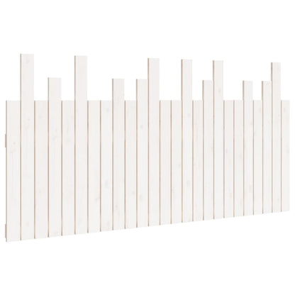 Wall Headboard White 159.5x3x80 cm Solid Wood Pine