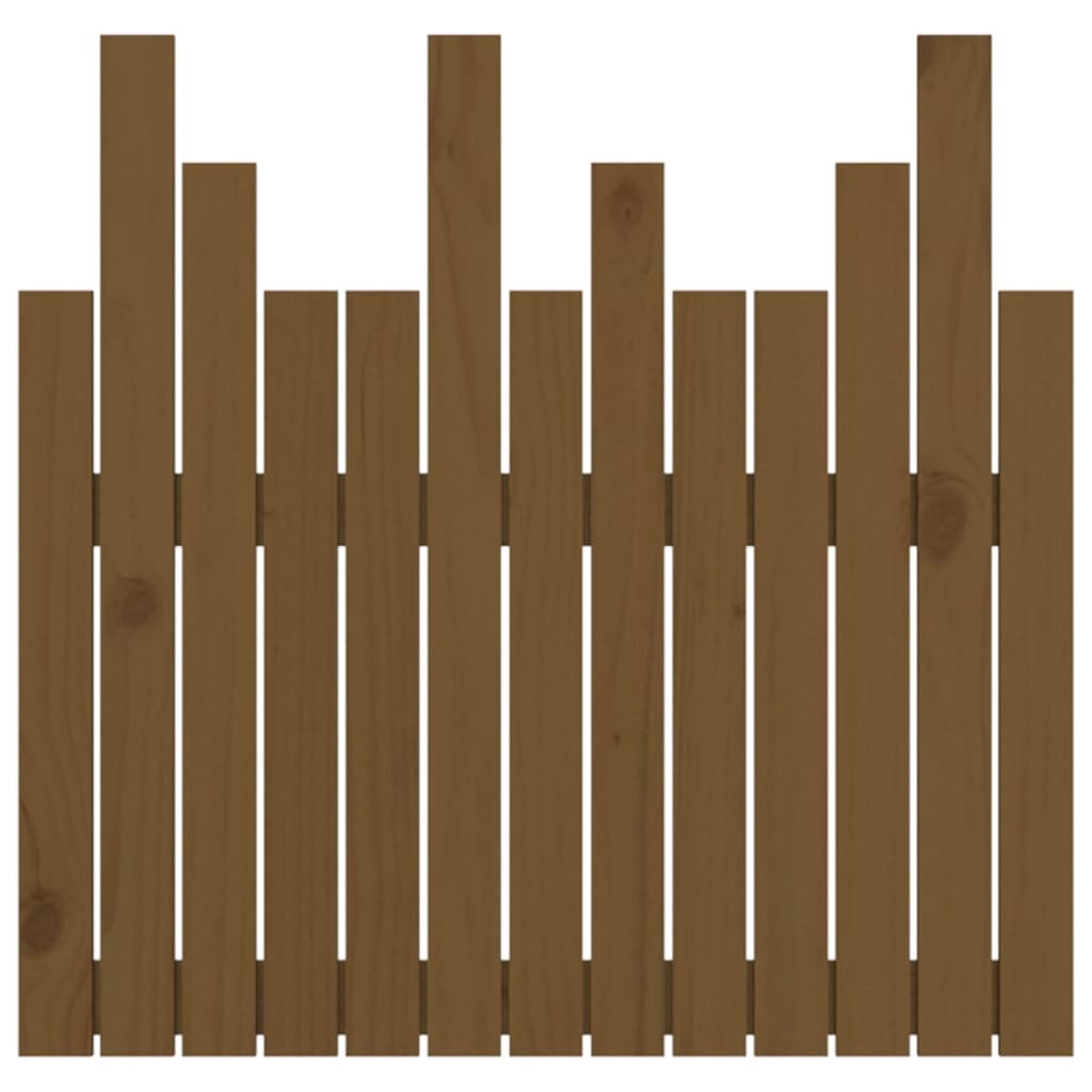 Wall Headboard Honey Brown 82.5x3x80 cm Solid Wood Pine
