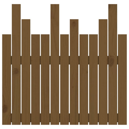 Wall Headboard Honey Brown 82.5x3x80 cm Solid Wood Pine