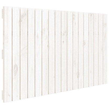 Wall Headboard White 108x3x60 cm Solid Wood Pine