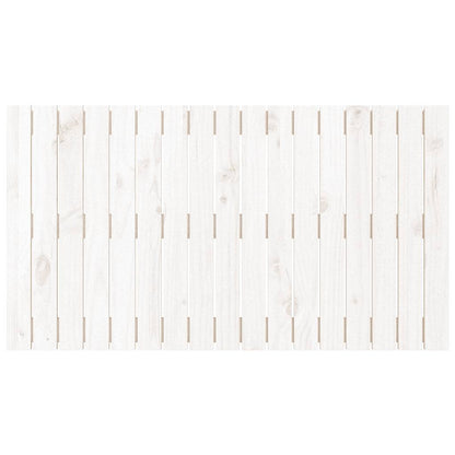 Wall Headboard White 108x3x60 cm Solid Wood Pine