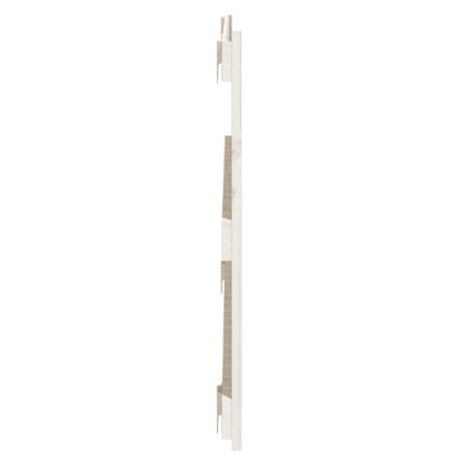 Wall Headboard White 108x3x60 cm Solid Wood Pine