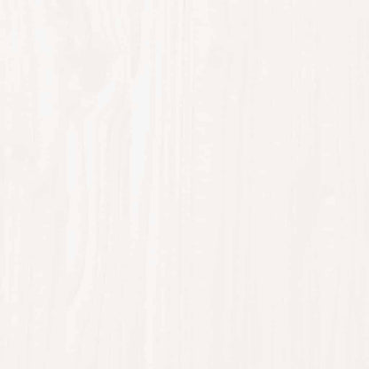 Wall Headboard White 108x3x60 cm Solid Wood Pine