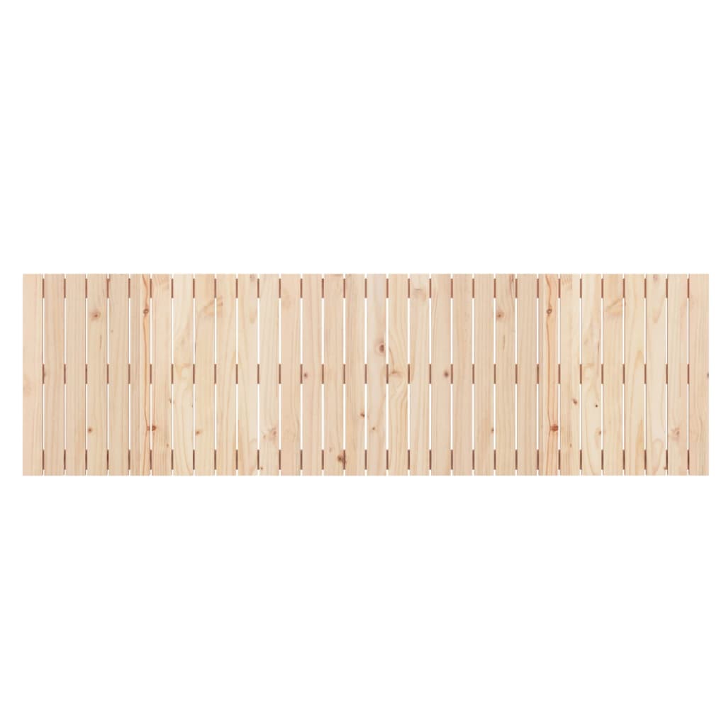 Wall Headboard 204x3x60 cm Solid Wood Pine