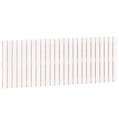 Wall Headboard White 159.5x3x60 cm Solid Wood Pine