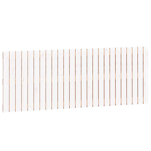 Wall Headboard White 159.5x3x60 cm Solid Wood Pine