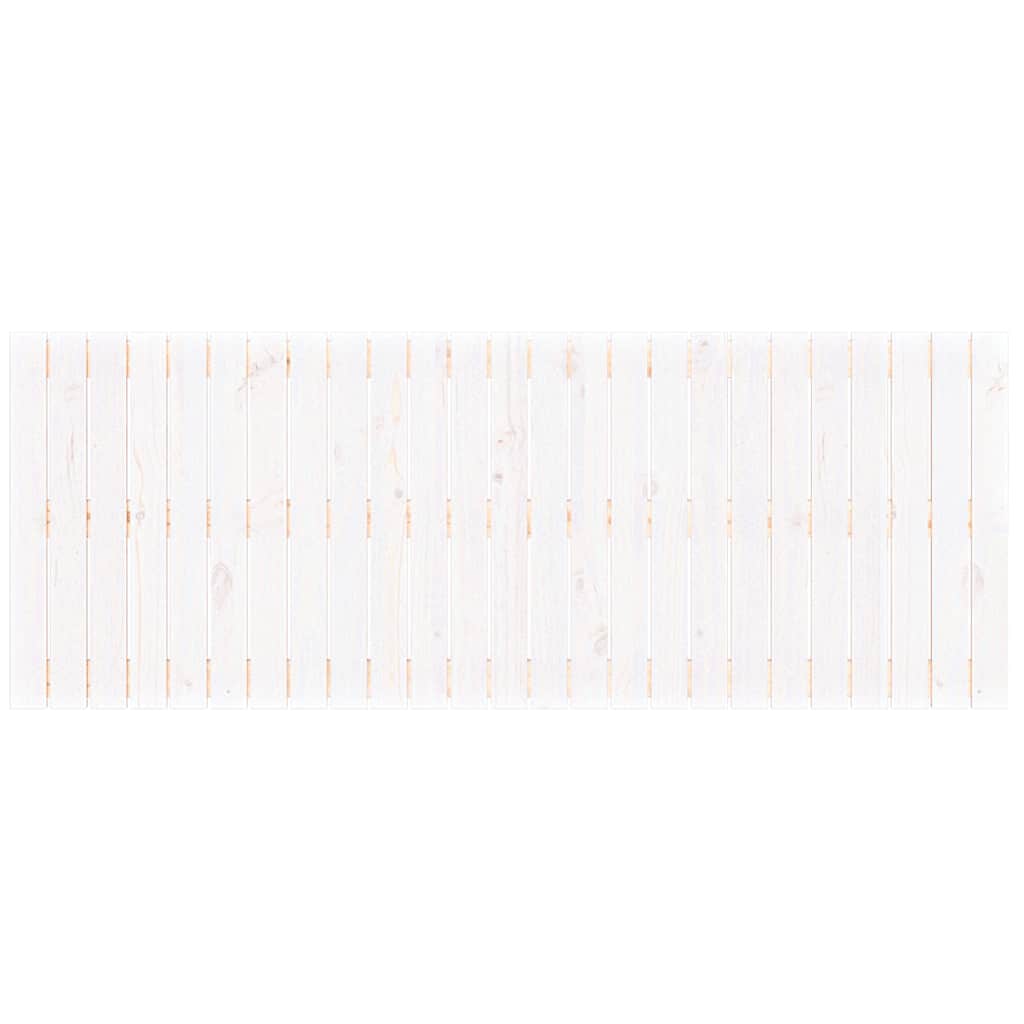 Wall Headboard White 159.5x3x60 cm Solid Wood Pine