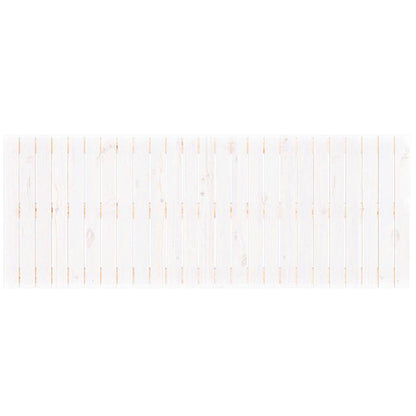 Wall Headboard White 159.5x3x60 cm Solid Wood Pine