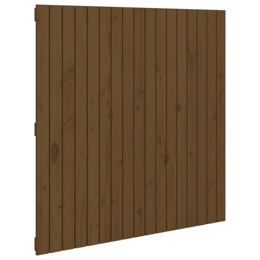 Wall Headboard Honey Brown 108x3x110 cm Solid Wood Pine