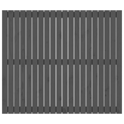 Wall Headboard Grey 127.5x3x110 cm Solid Wood Pine