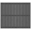 Wall Headboard Grey 127.5x3x110 cm Solid Wood Pine
