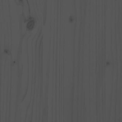 Wall Headboard Grey 127.5x3x110 cm Solid Wood Pine