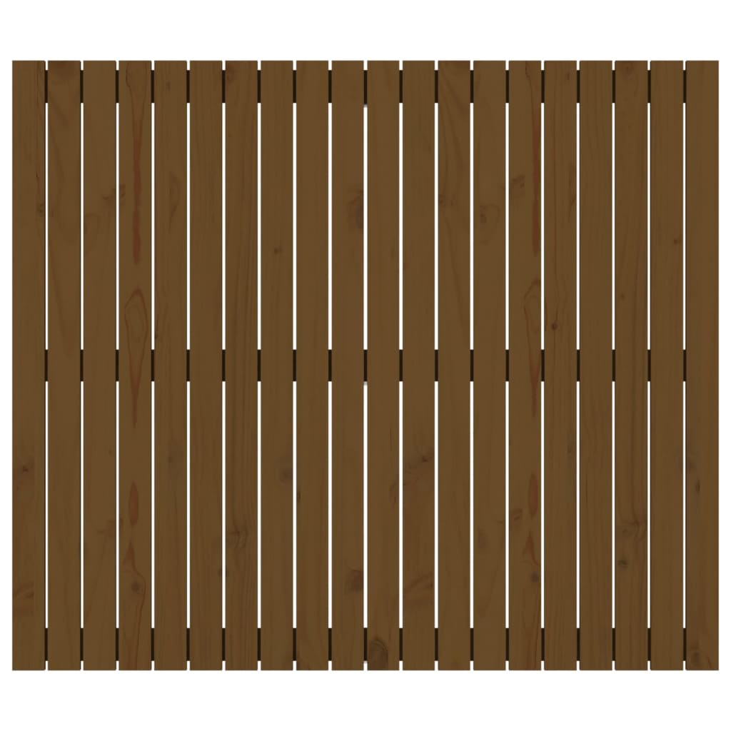 Wall Headboard Honey Brown 127.5x3x110 cm Solid Wood Pine