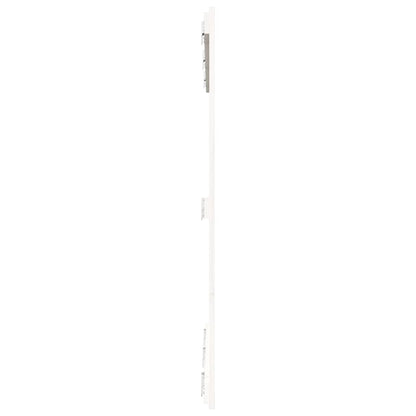 Wall Headboard White 146.5x3x110 cm Solid Wood Pine