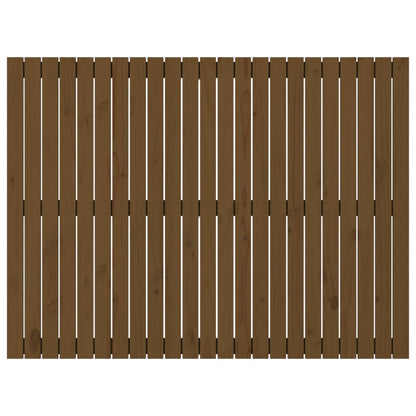 Wall Headboard Honey Brown 146.5x3x110 cm Solid Wood Pine