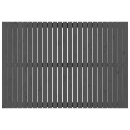 Wall Headboard Grey 159.5x3x110 cm Solid Wood Pine