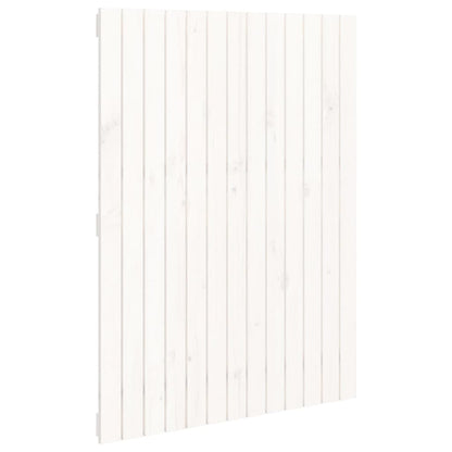 Wall Headboard White 82.5x3x110 cm Solid Wood Pine