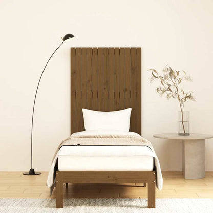 Wall Headboard Honey Brown 82.5x3x110 cm Solid Wood Pine