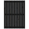 Wall Headboard Black 82.5x3x110 cm Solid Wood Pine
