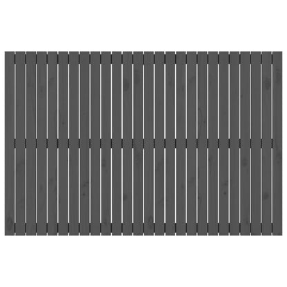 Wall Headboard Grey 166x3x110 cm Solid Wood Pine