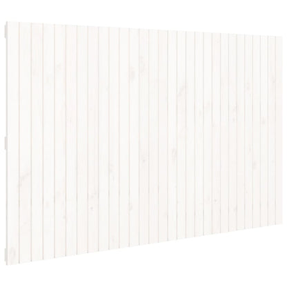 Wall Headboard White 185x3x110 cm Solid Wood Pine