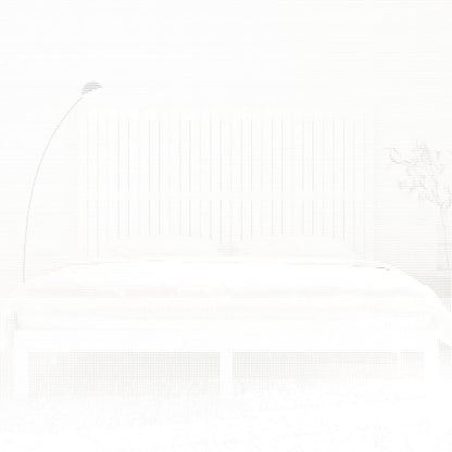 Wall Headboard White 185x3x110 cm Solid Wood Pine