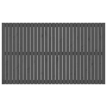 Wall Headboard Grey 185x3x110 cm Solid Wood Pine