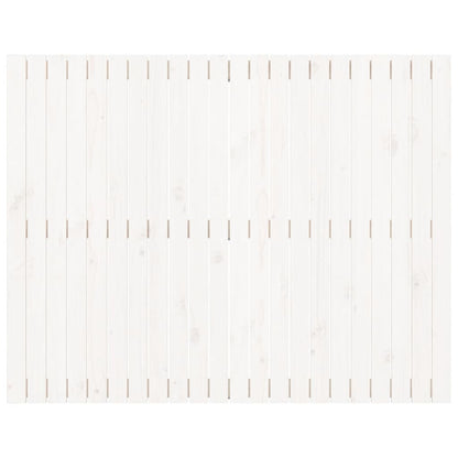 Wall Headboard White 140x3x110 cm Solid Wood Pine