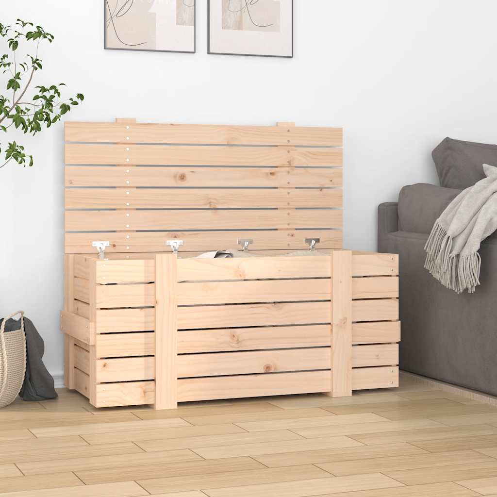 Storage Box 91x40.5x42 cm Solid Wood Pine
