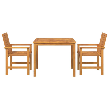 Garden Dining Set 3 pcs Brown Solid Acacia Wood