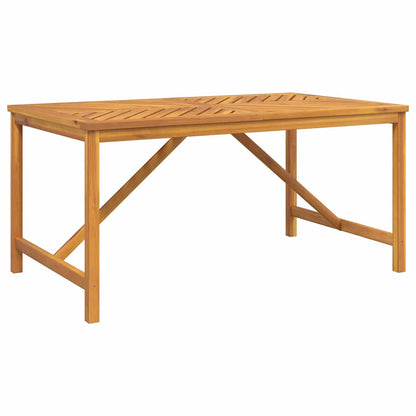 Garden Dining Set 4 pcs Brown Solid Acacia Wood