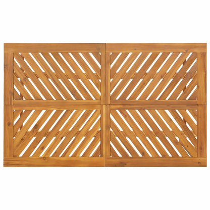 Garden Dining Set 6 pcs Brown Solid Acacia Wood