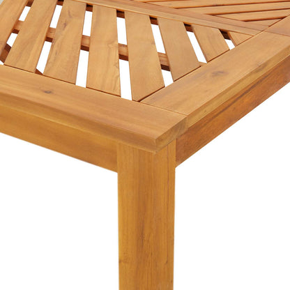 Garden Dining Set 4 pcs Brown Solid Acacia Wood