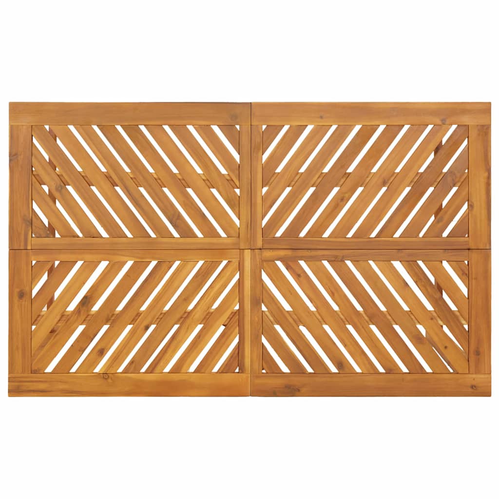 Garden Dining Set 6 pcs Brown Solid Acacia Wood