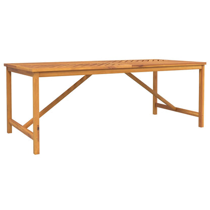 Garden Dining Set 9 pcs Brown Solid Acacia Wood