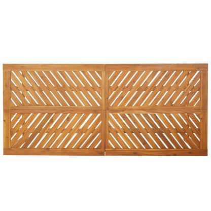 Garden Dining Set 3 pcs Brown Solid Acacia Wood
