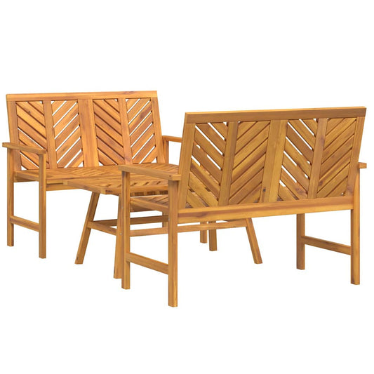 Garden Lounge Set 3 pcs Brown Solid Acacia Wood