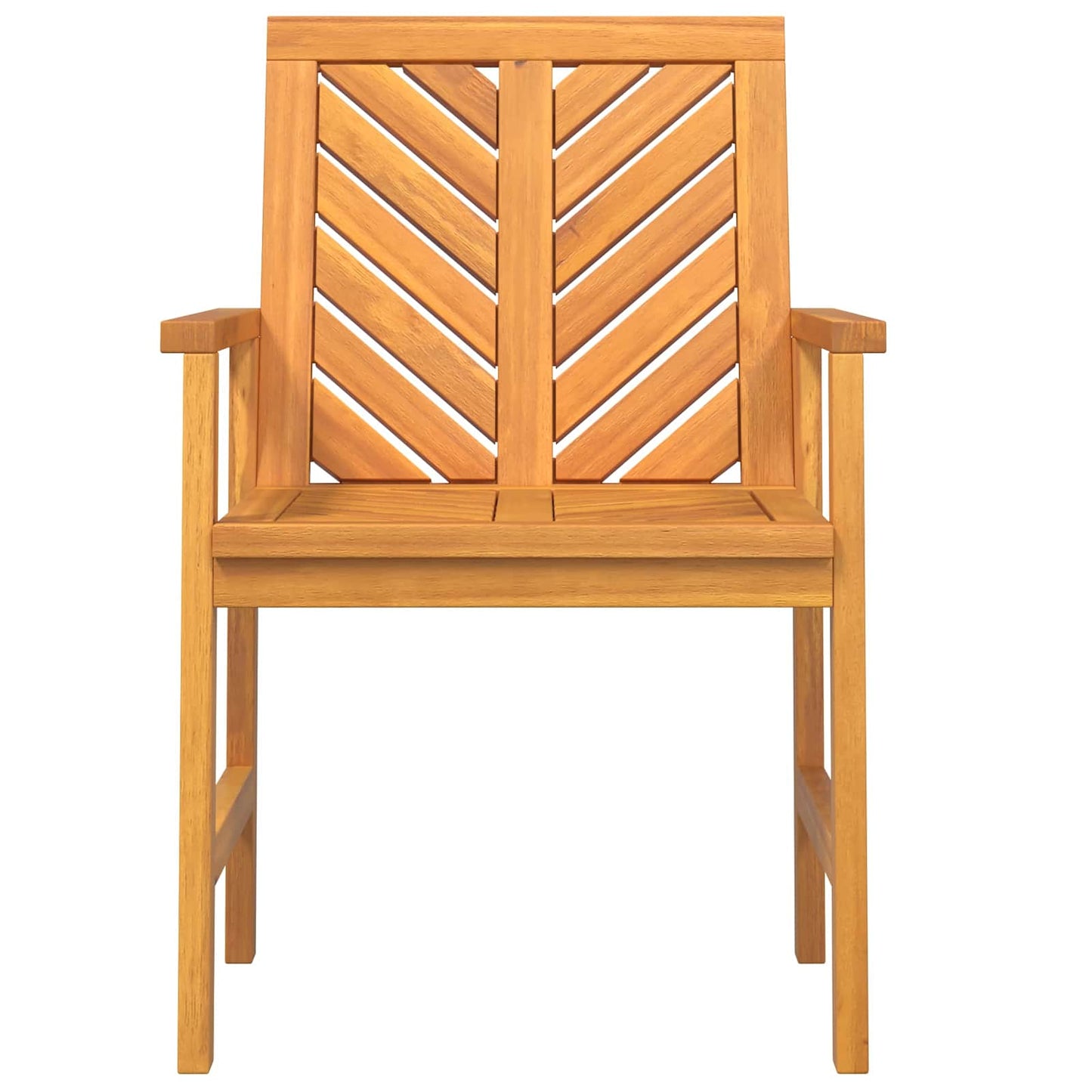 Dining Chair 6 pcs Natural Solid Acacia Wood