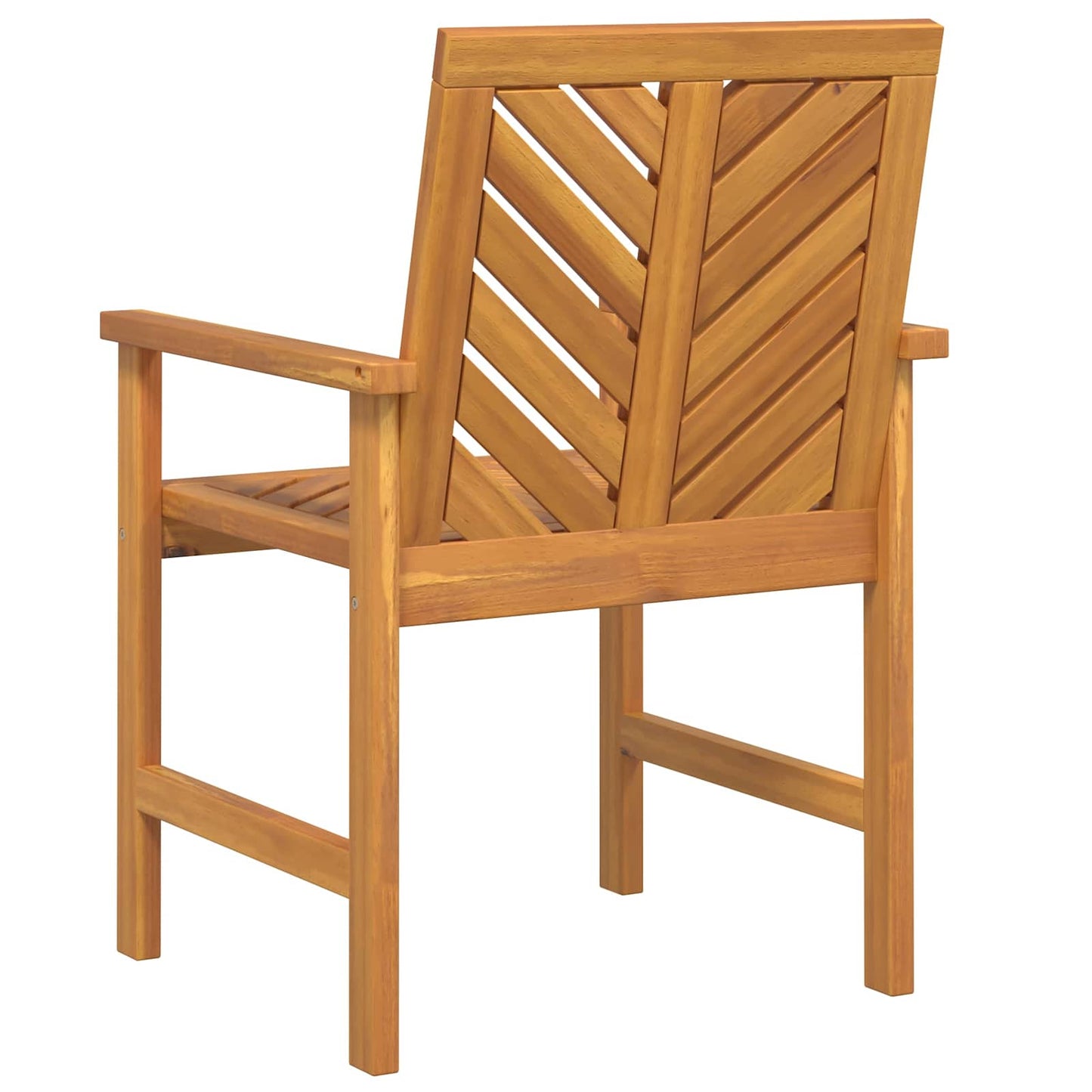 Dining Chair 8 pcs Natural Solid Acacia Wood