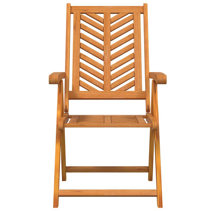 Garden Chair 4 pcs Brown Solid Acacia Wood