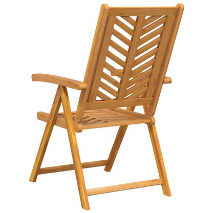 Garden Chair 8 pcs Brown Solid Acacia Wood